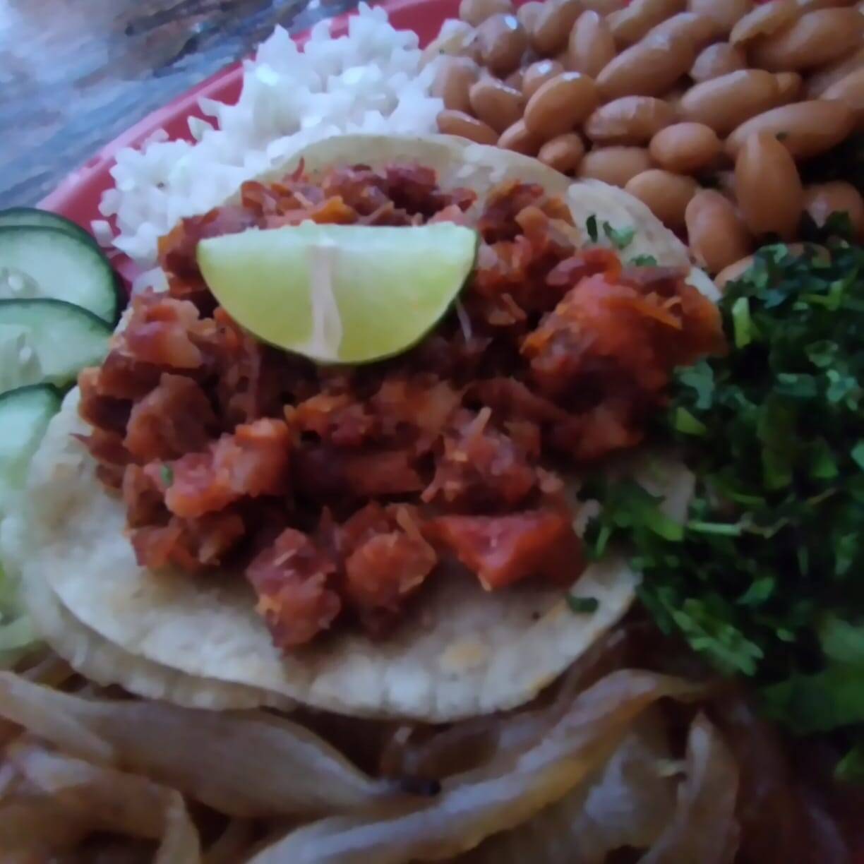 Taco de Chicharron Seco - 14cm