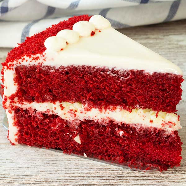 Porción de Torta red velved