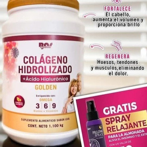 Colageno Hidrolizado 1.100 Kg Gratis Spray Relajan