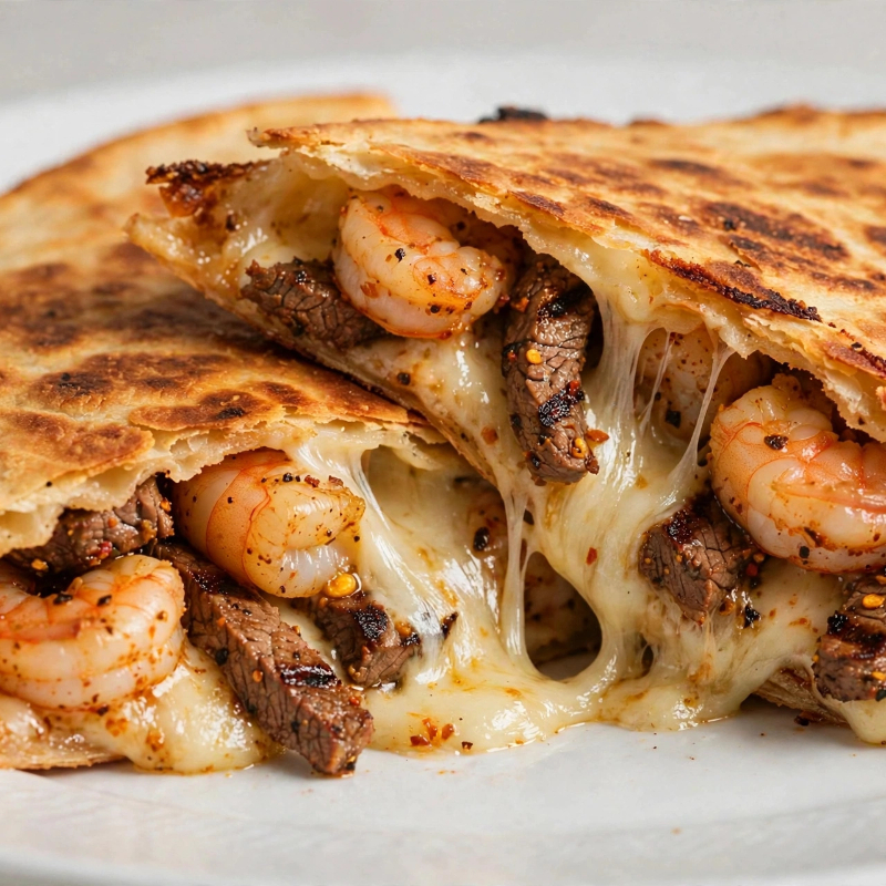 Quesadilla de Mar y Tierra