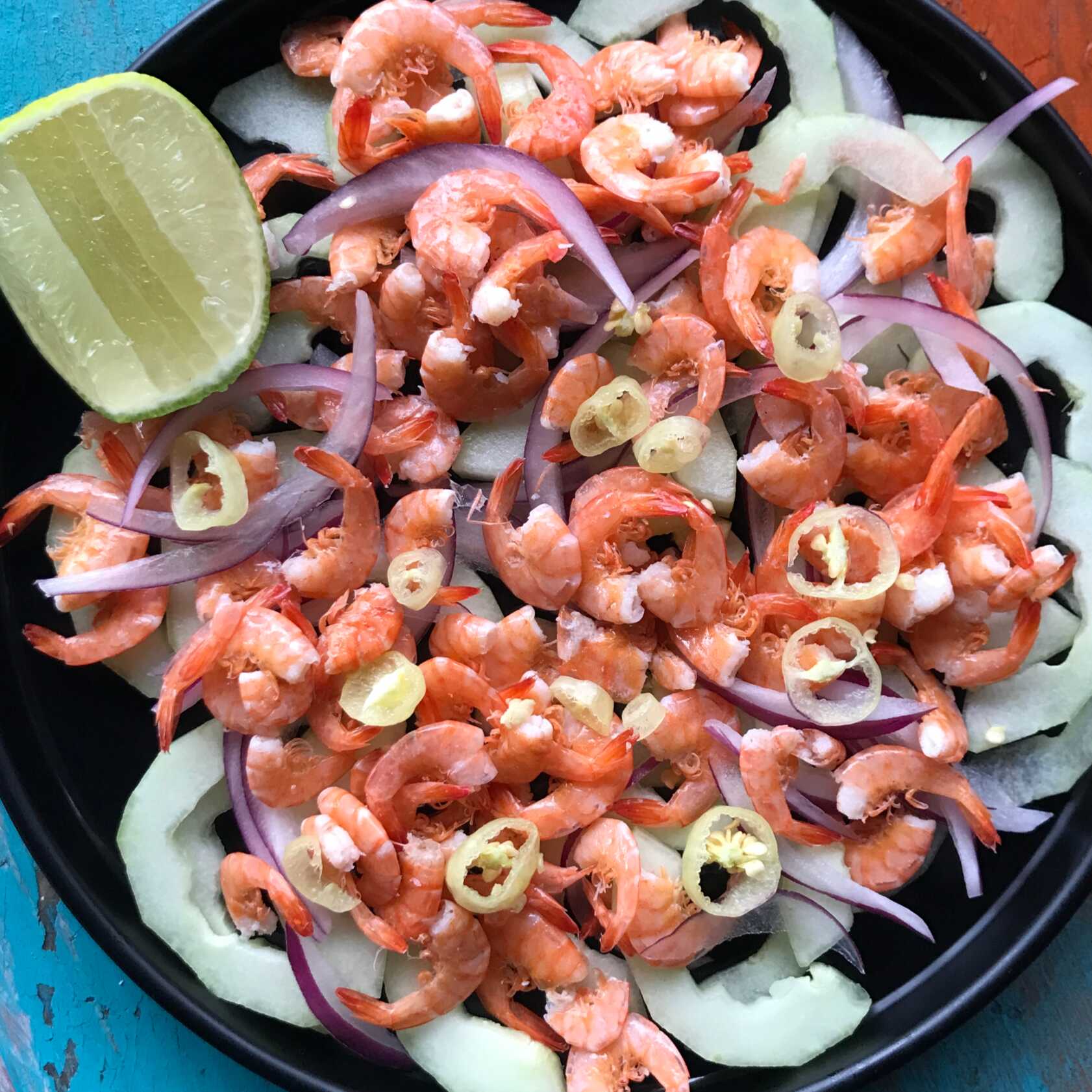 camaron seco chile limon