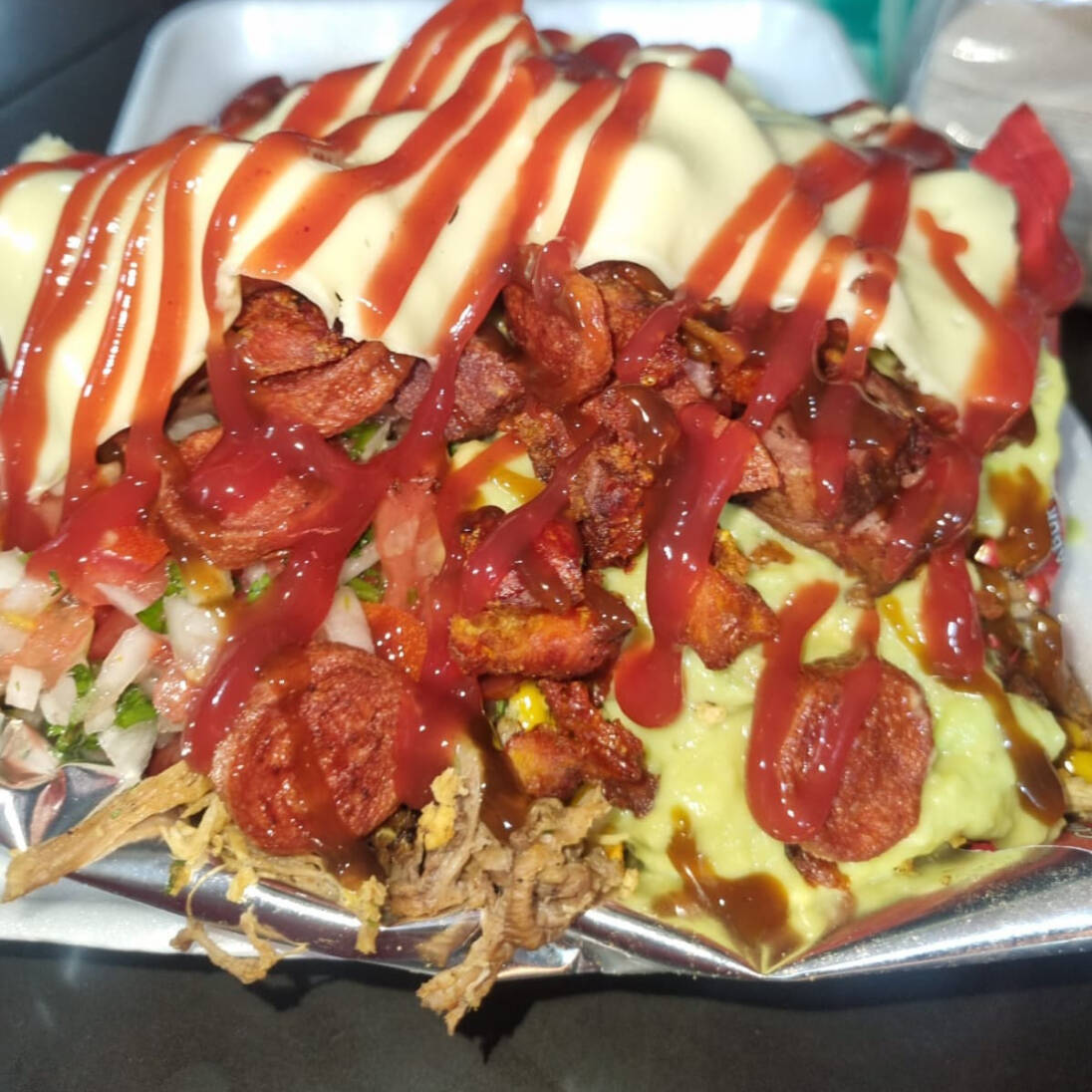 Doriloco Super especial+pincho de pollo con papas