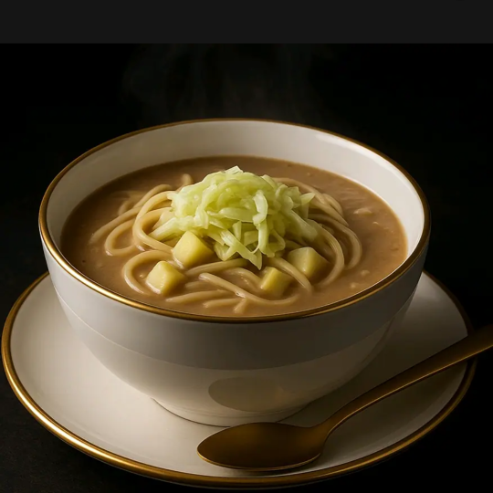 Sopa Cremosa de Legumes do João e o Pé de Feijão (Uma Refeição Completa) Criada pelo renomado Chef Borjano Oficial, esta sopa cremosa combina feijão premium batido até atingir uma textura suave e encorpada, sem uso de espessantes artificiais. A carne moída da linha Friboi é refogada na tradicional panela de barro do Chef, com temperos 100% naturais, ressaltando um sabor rico e caseiro. Finalizada com legumes orgânicos em cubos, batata lavada, batata doce, repolho em tiras grossas e macarrão espaguete de qualidade premium, essa sopa oferece equilíbrio, energia e sustento verdadeiro em cada colherada. Super indicado para substituir, com excelência, uma refeição completa de arroz e feijão, fortalecendo a imunidade e promovendo saciedade com sabor e leveza. Ideal para café da manhã, almoço ou jantar. Perfeito para crianças acima de 6 meses, idosos, gestantes, atletas e quem busca uma alimentação nutritiva e funcional todos os dias. Crédito da receita: renomado Chef Borjano Oficial.