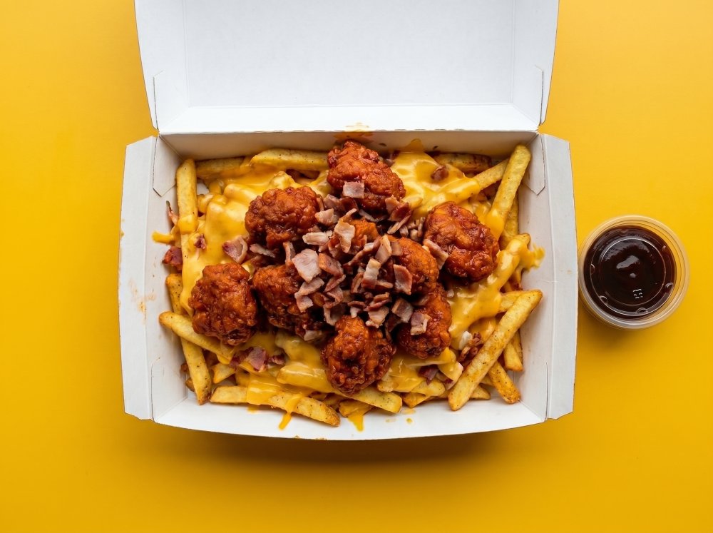 Papas con Boneless Tex Mex