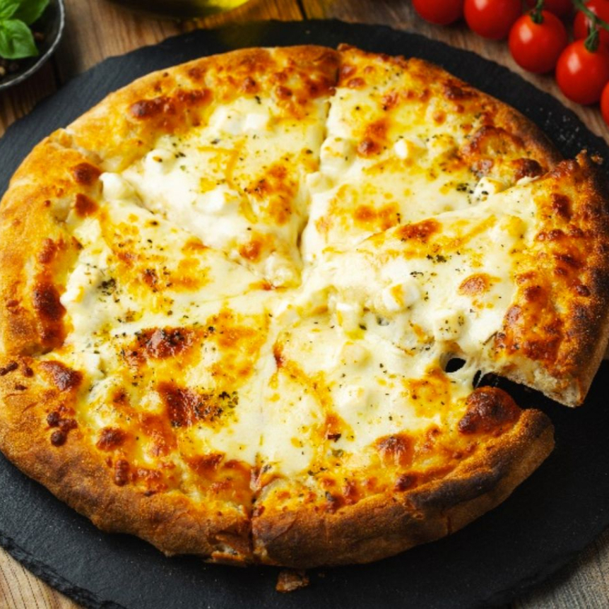 Provolone, catupiry, mussarela e gorgonzola