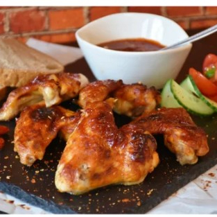 Alitas Apanadas BBQ