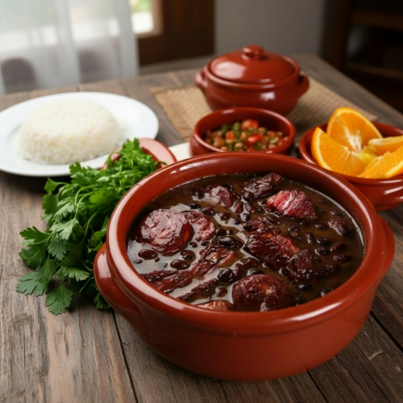 Você Vai receber : Feijão Preto I Carne Seca | Calabresa | Arroz Branco | Couve | Torresmo I