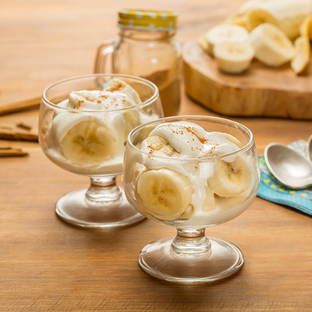 Platanos con Crema Gourmet Pay de Limon