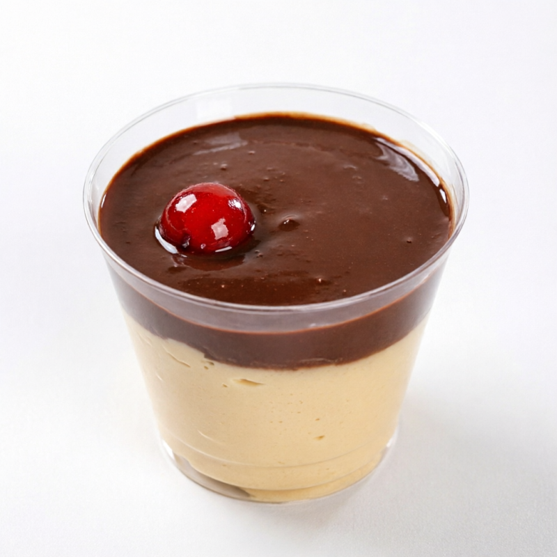 A cremosidade do doce de leite argentino se mistura ao chocolate em uma harmonia irresistível. Uma sobremesa rica, intensa e marcante, feita para conquistar corações na primeira colher."