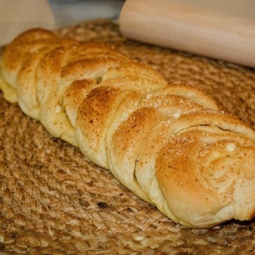 Trenza de Queso Crema y Jamón