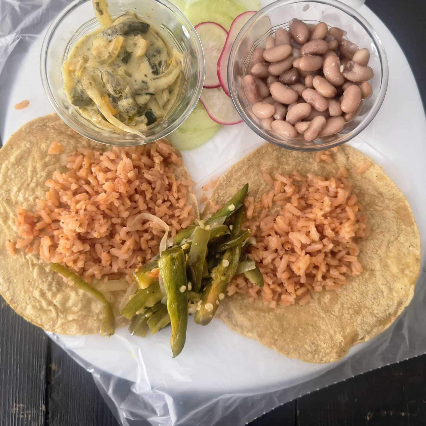 Rajas en Crema