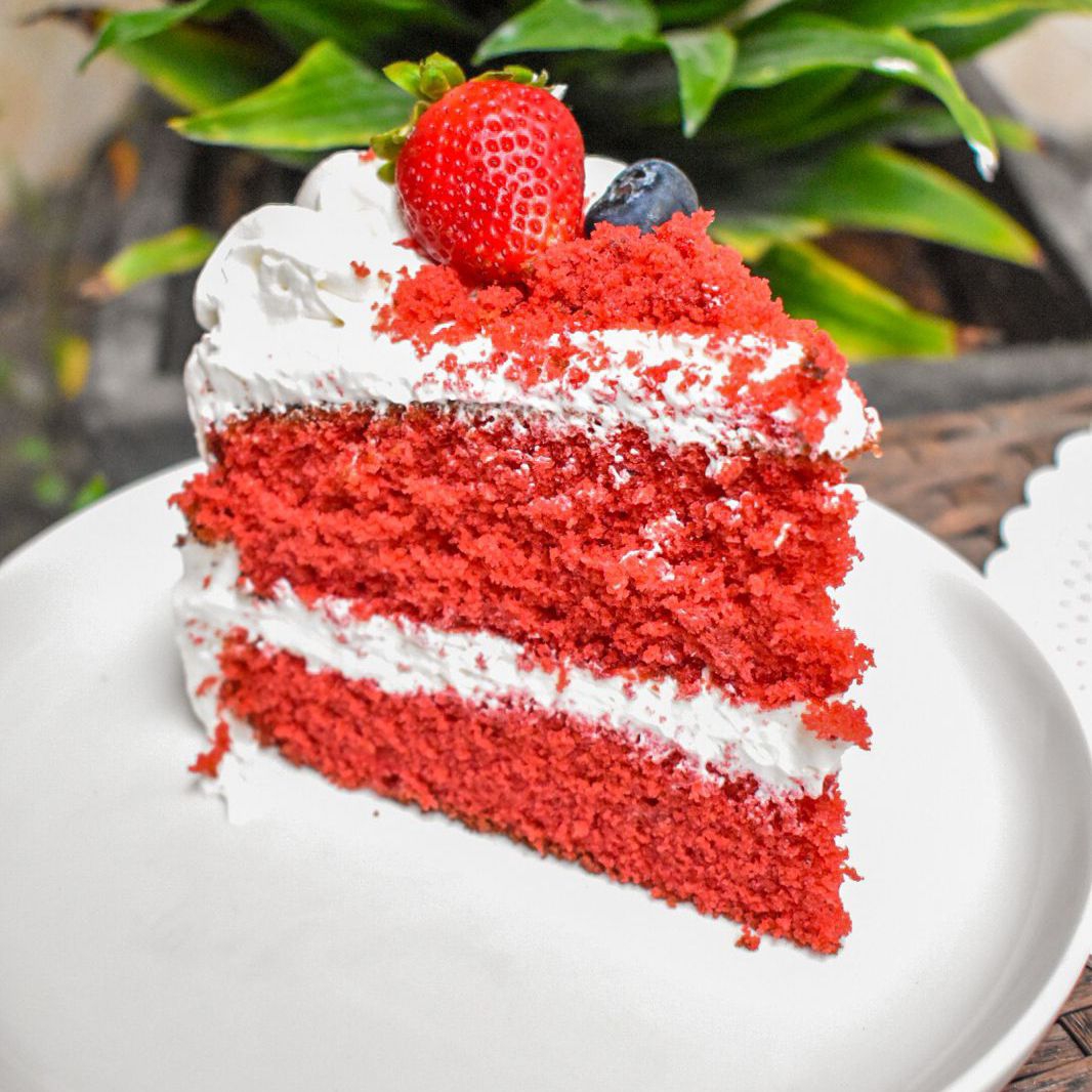 Red velvet porcion