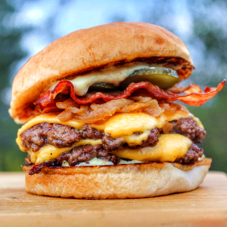 HAMBURGUESA ESPECIAL BURGER NATION+ Papas+Gaseosa