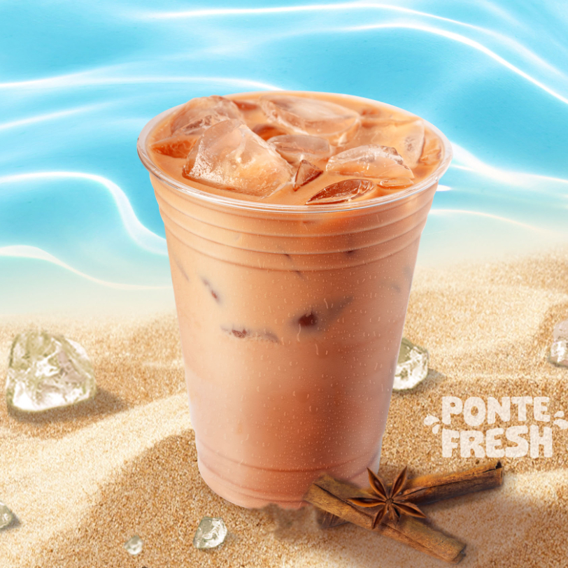Chai latte en las rocas