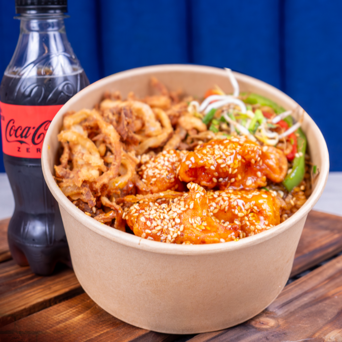 Combo China Bowl Pollo Naranja