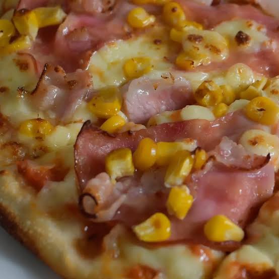 Pizza Mediana Jamón y elote