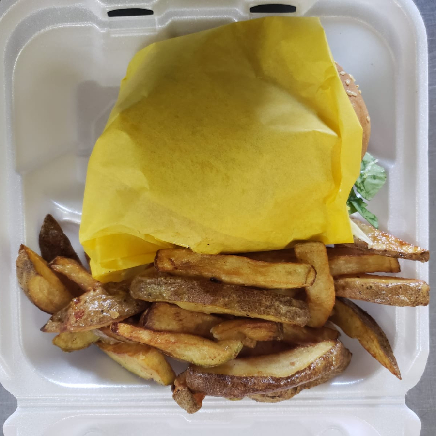 Hamburguesas con papas