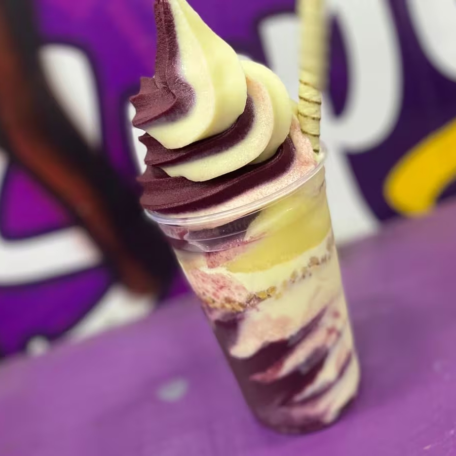 Copo de Açaí com creme e até 4 complementos — equilíbrio perfeito! Misto 500ml