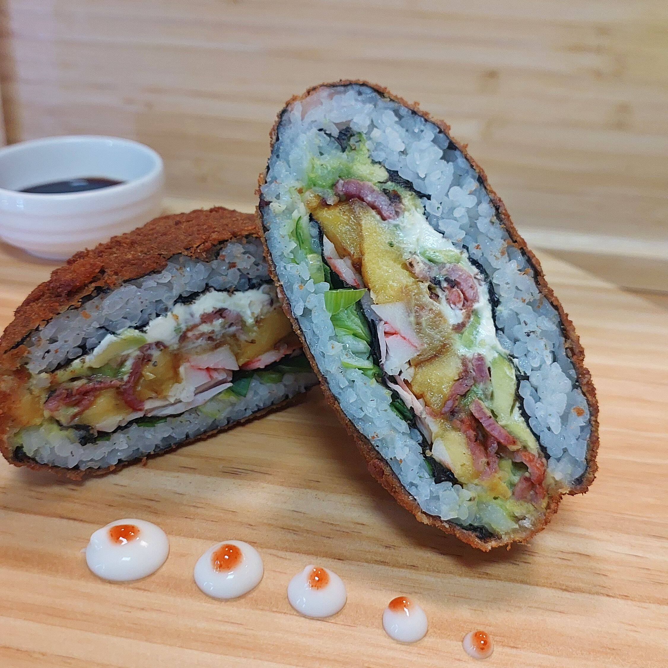 Sushi burger de Bacon