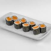 alga arroz e salmão