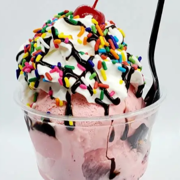Nieve de Fresa con Chispas