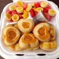Mini Hot Cakes Corazones de Colores ❤️💛💙💜