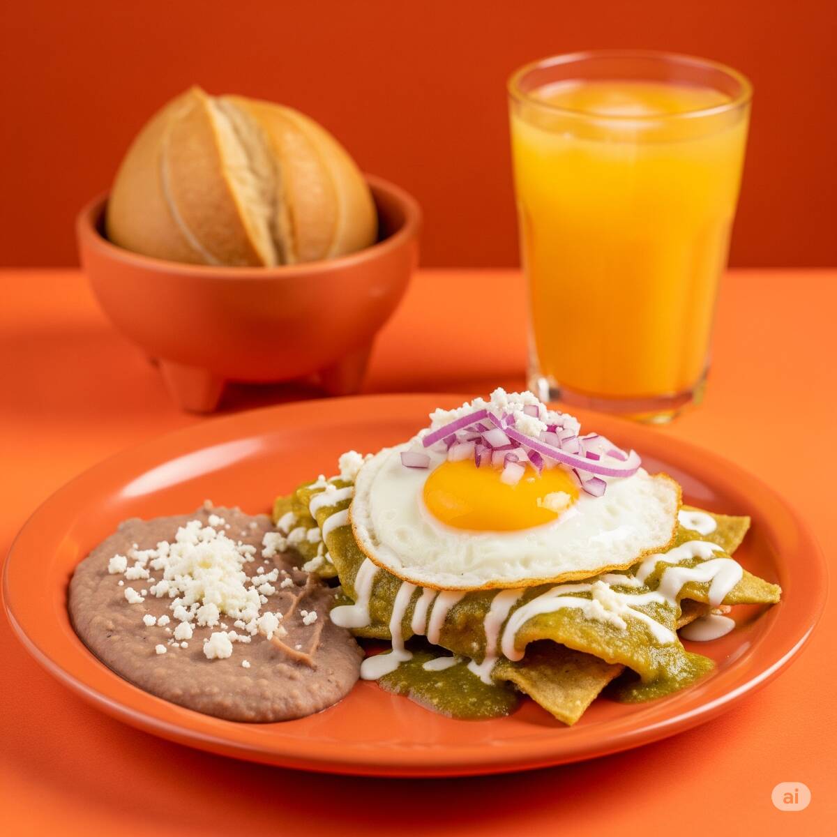 Premium Chilaquiles 550 GR+ Jugo de Naranja 500 Ml