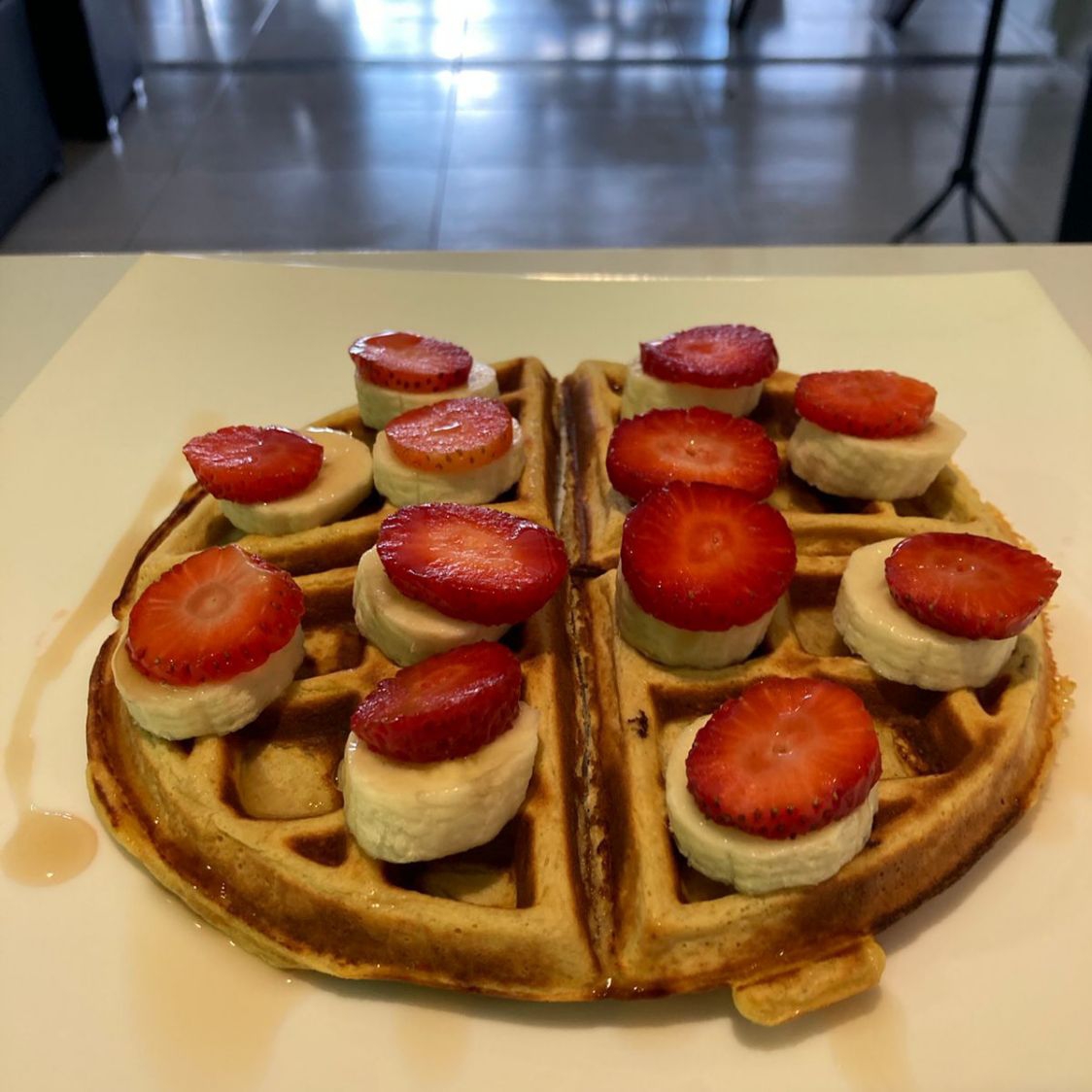 Waffle Banana ´n Strawberry