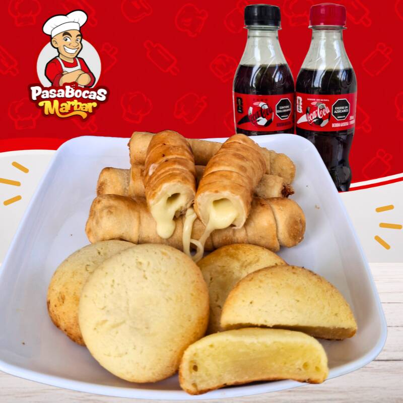 Para Dos ✌️(4 bastones mozarella + 2 pan de bonos)