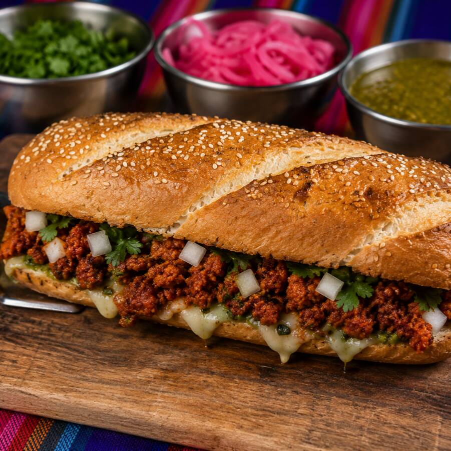 Baguette de Chorizo con Aguacate