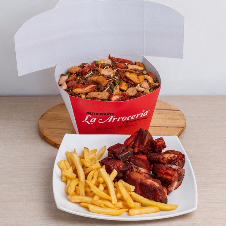 combo 5 porciones + costilla