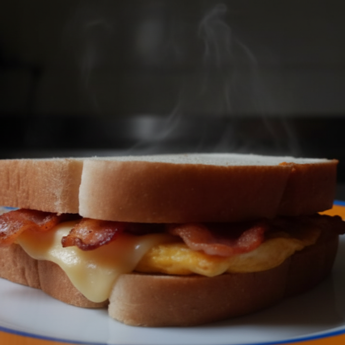 Sándwich de Huevo con Tocino(El Bacon Gouda)