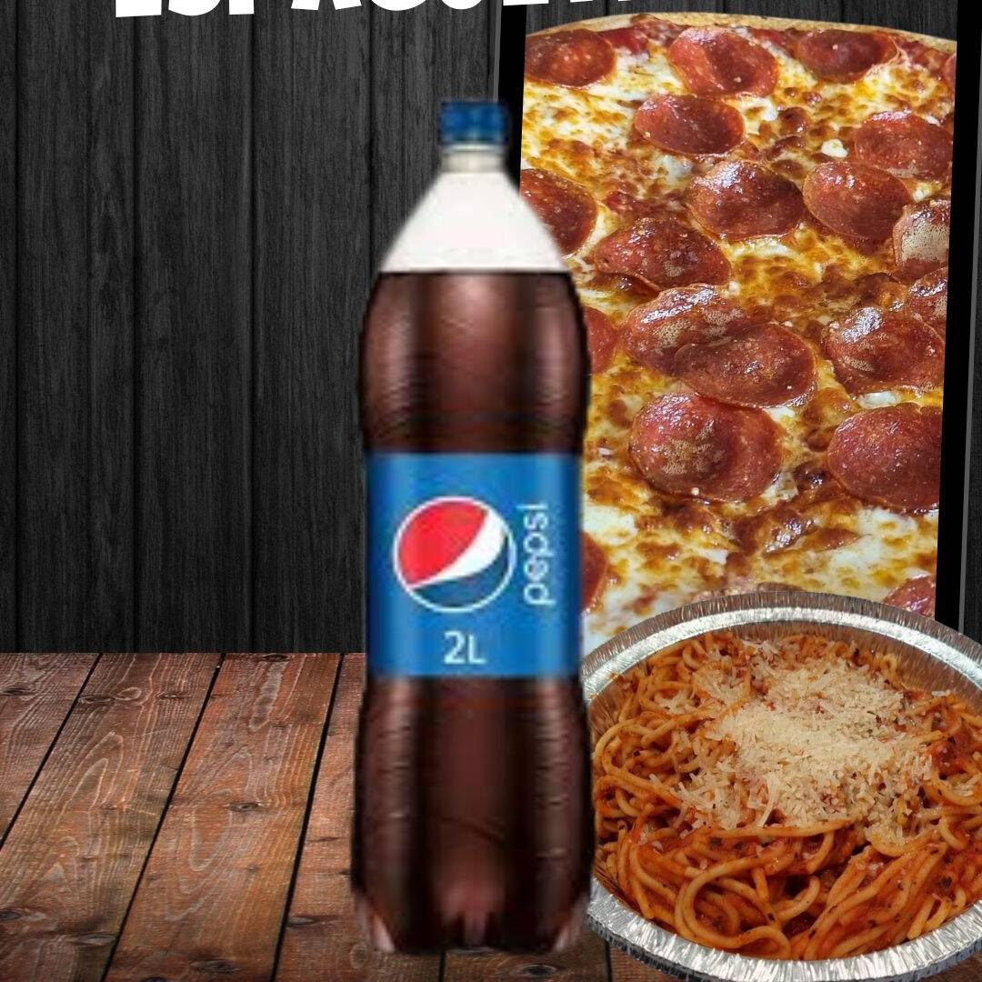 Combo Grande Peperoni, Espagueti y Soda de 2L
