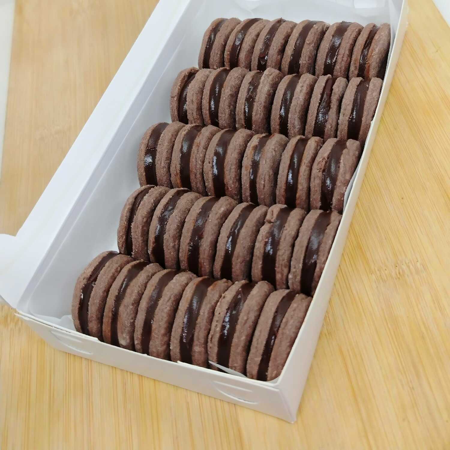 ALFAJORES DE CHOCOLATE CAJA X30