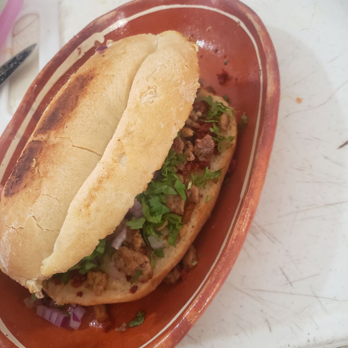 Lonche de Chorizo