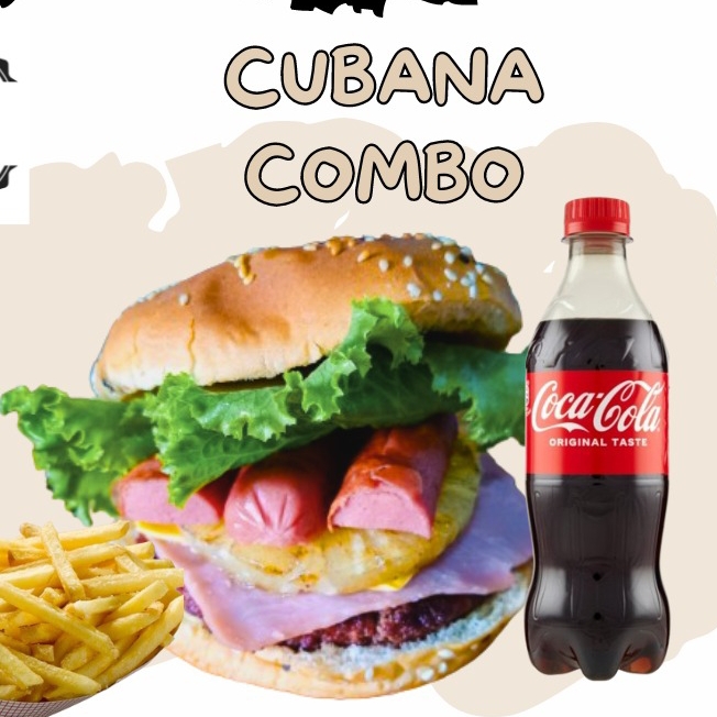 Hamburguesa Cubana Combo