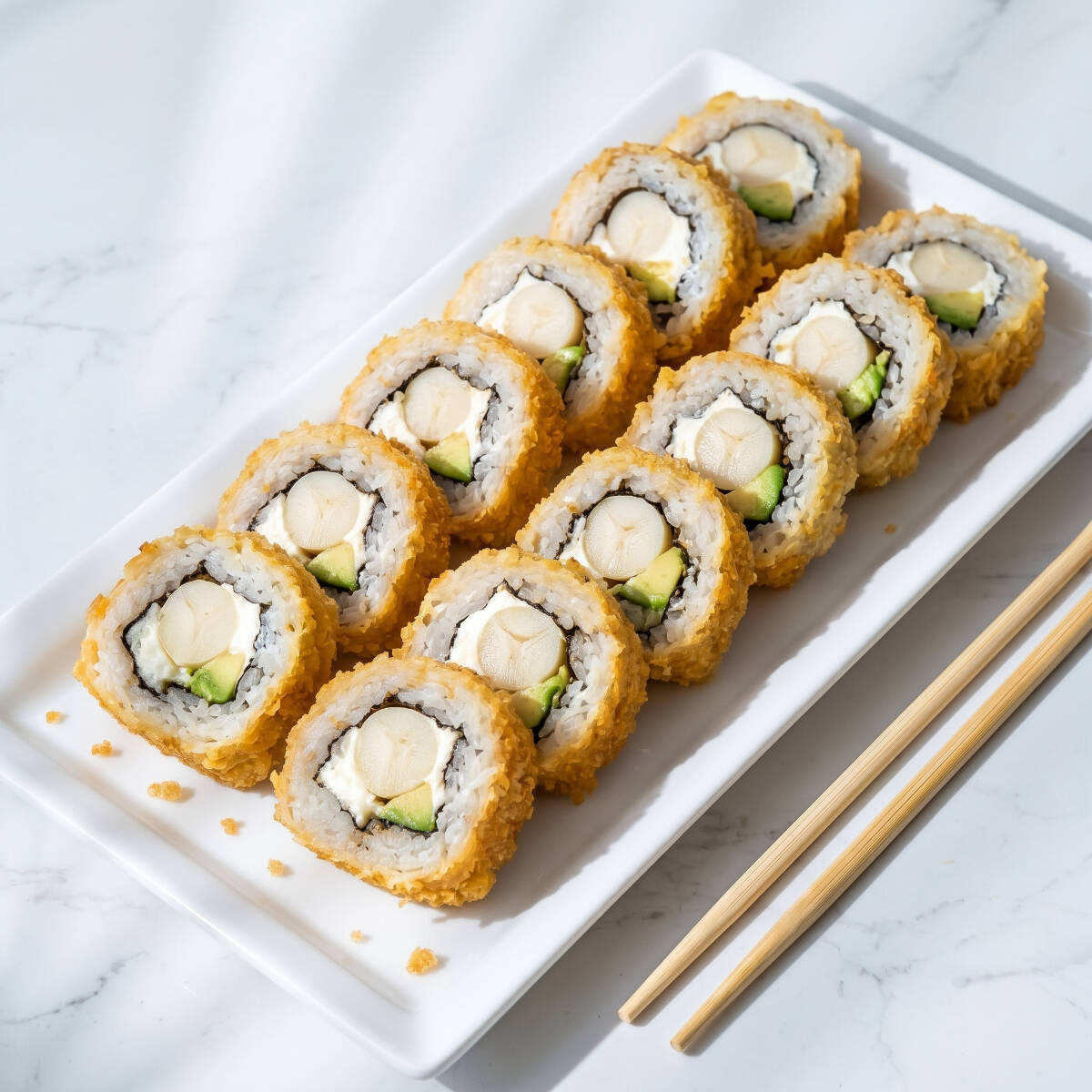12 Bocados Palmo Tempura Sushi
