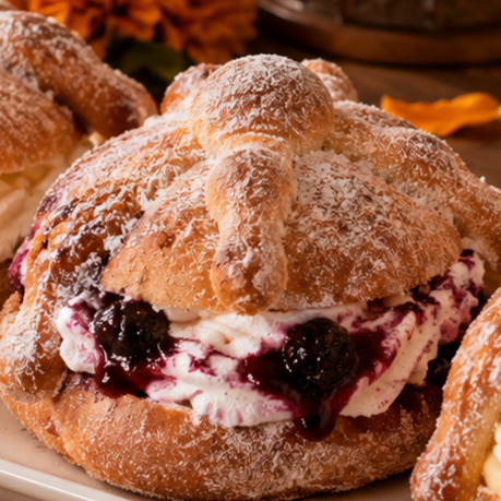 Pan de Muerto de Zarzamora & Chantilly