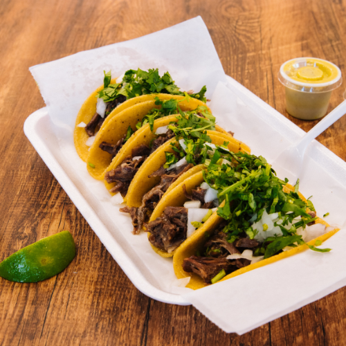 Orden de Tacos de Bistec con 5 Tacos
