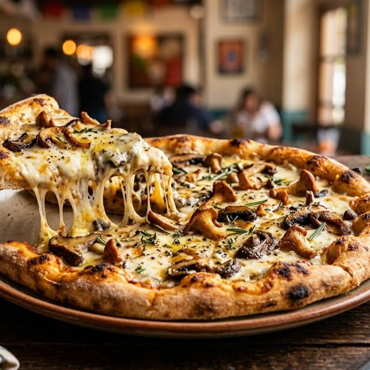 PIZZA DE CHAMPIÑONES GRANDE