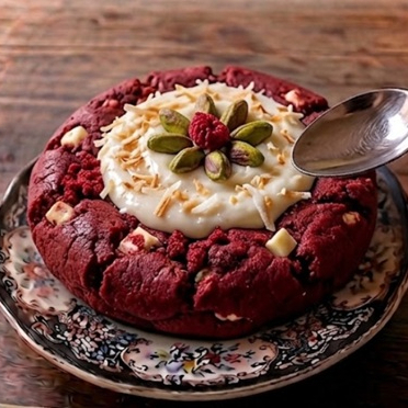 Red Velvet Rellena de Crema Choco Avellanas