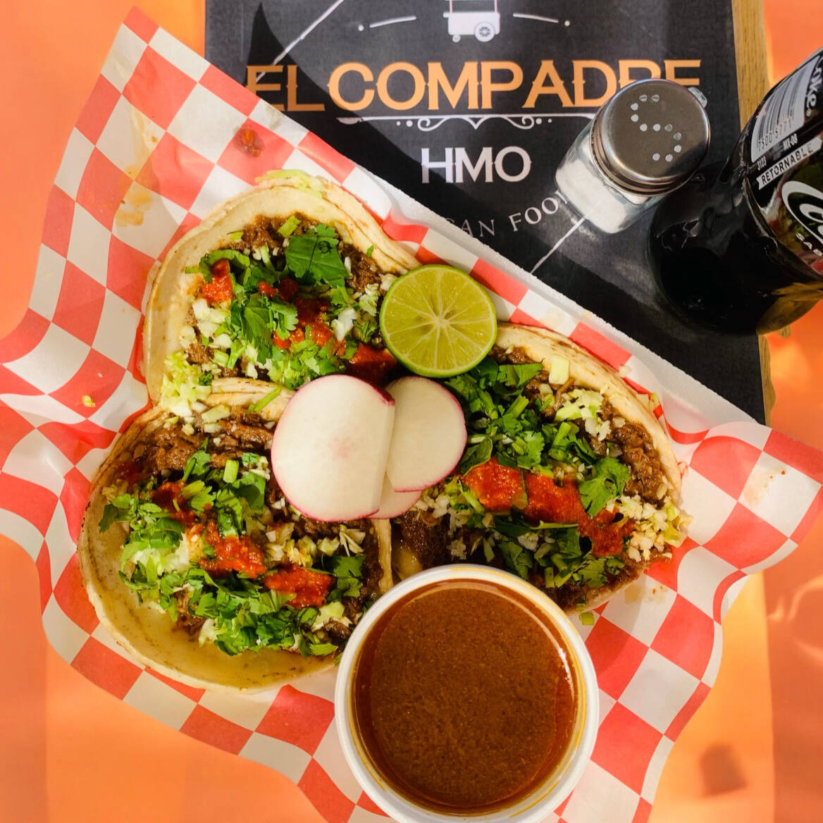 3 Tacos de Barbacoa
