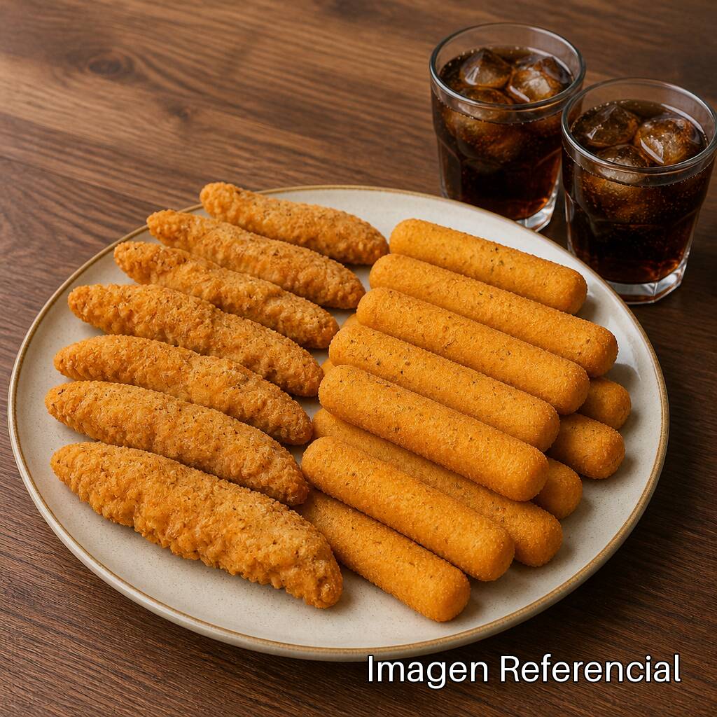 Combo Tiras & Queso Pack Dúo (8 Tiras + 10 Dedos +