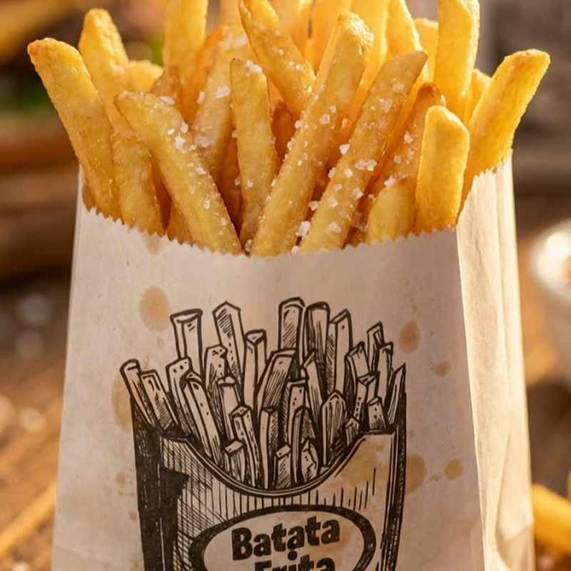 Deliciosa fritas da casa