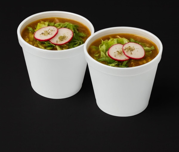 pozole rojo 2 platos chicos