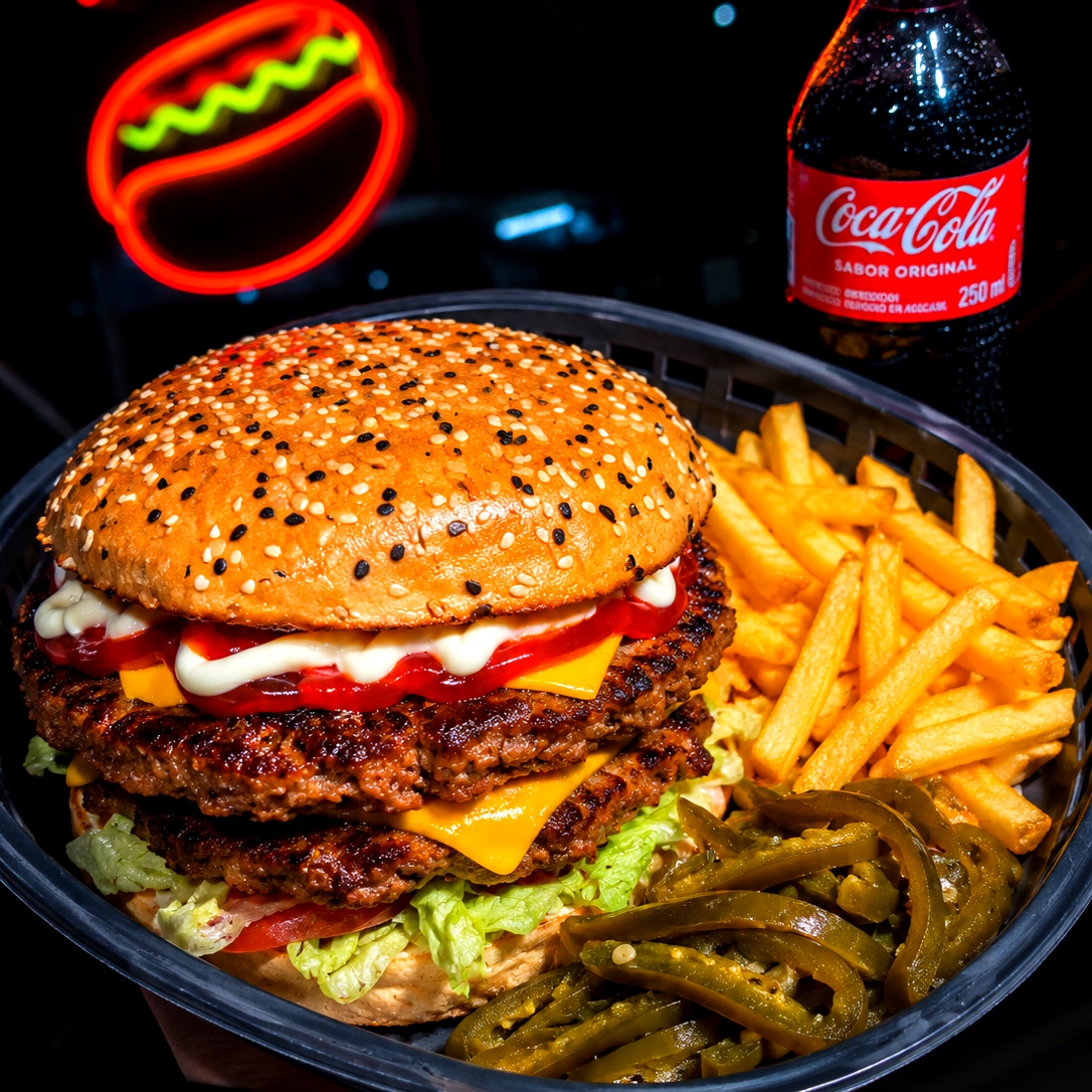 Combo Pug Especial Doble Queso, Papas Refresco