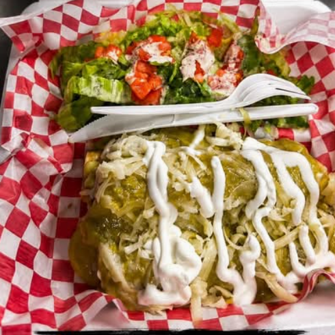 Enchiladas Verdes de Queso