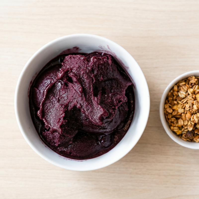 Delicie-se com a nossa Tigela de Açaí Tradicional Premium, uma opção perfeita para os amantes de açaí! Com 750ml de um açaí cremoso e de alta qualidade, livre de cristais de gelo, esse prato é a combinação perfeita de sabor e frescor. Além disso, ele vem acompanhado de 04 adicionais de sua escolha, permitindo que você personalize-o ao seu gosto. Leve para casa a melhor experiência do autêntico açaí, e transforme seu Dia em uma ocasião especial com a nossa Tigela de Açaí Tradicional Premium!
Os complementos vão separados em potes individuais.