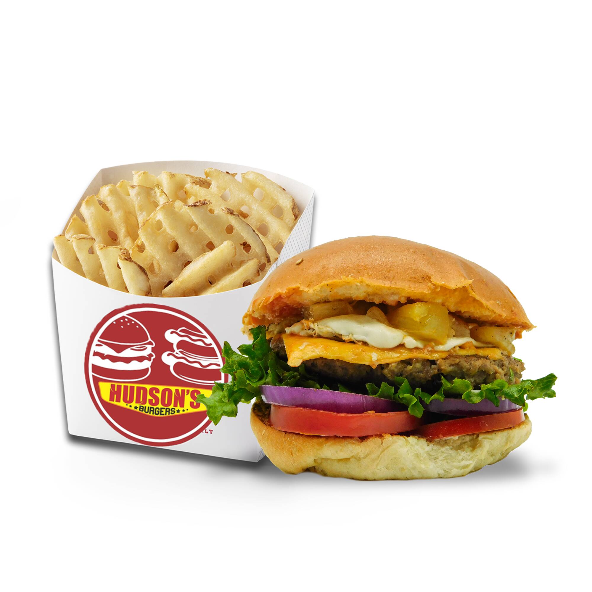 Combo-Hawaiana y Papas Waffle