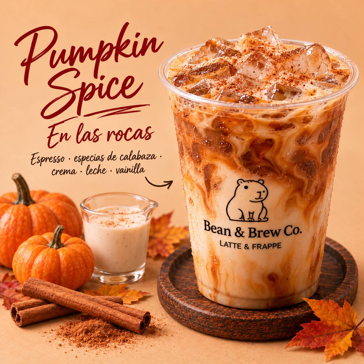 PUMPKIN SPICE LATTE.